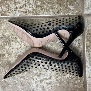 Jessica Simpson Black Polka Dot Women's Heels